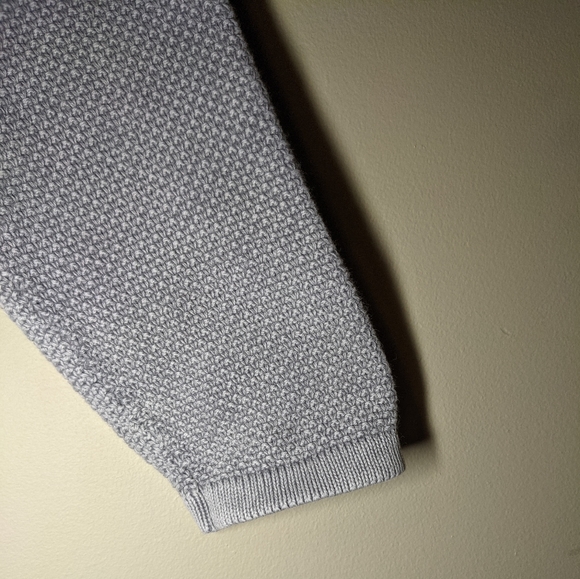 ONLY & SONS GREY HALF ZIP-UP MENS SWEATSHIRT - Picture 5 of 8